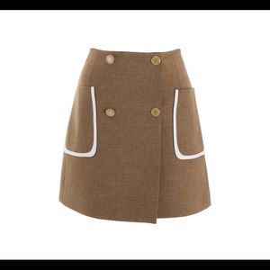 Fendi Beige Wrap Skirt